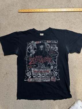 Vintage 2000s Rob Zombie Spooks-A-Poppin Spook Show Band T-Shirt